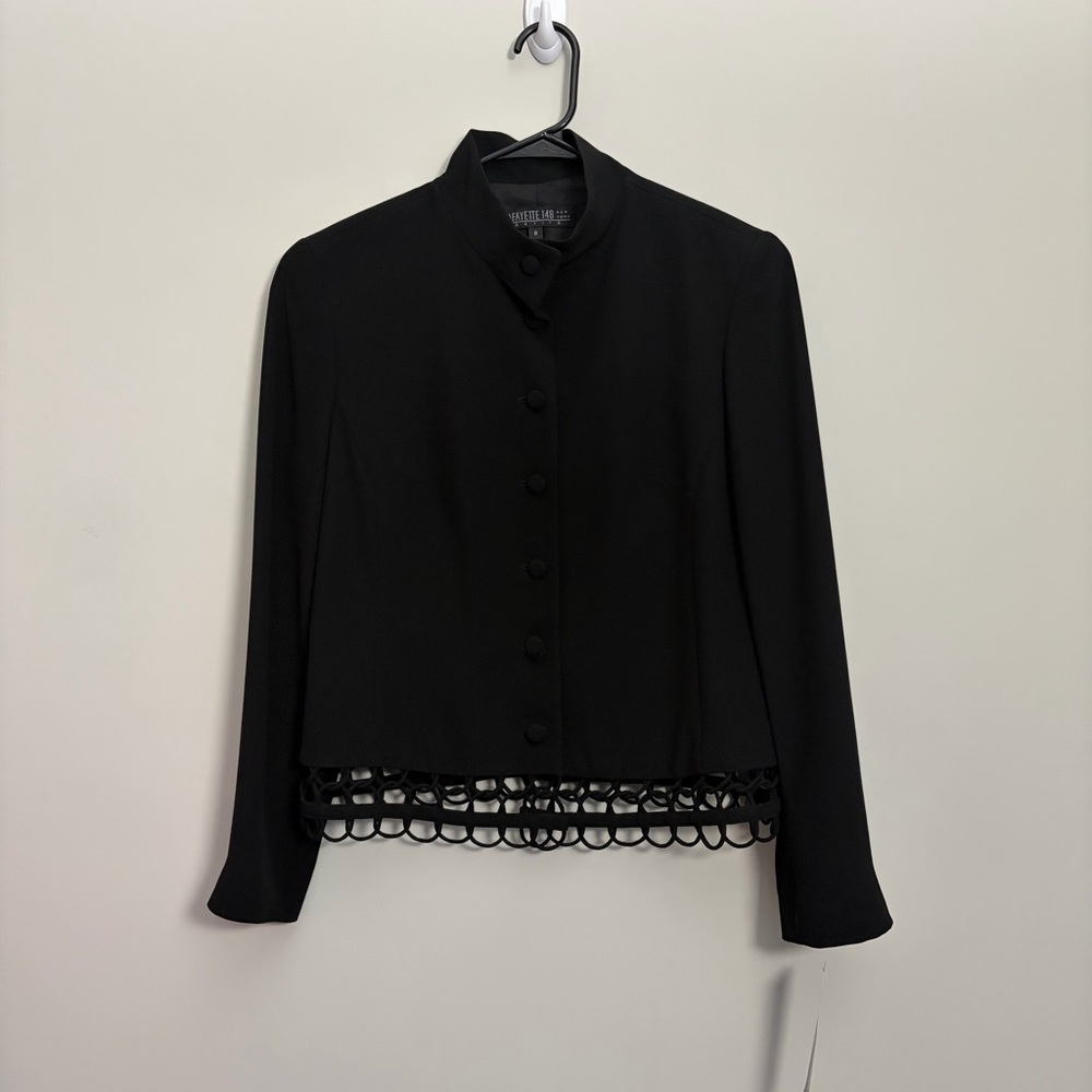 Lafayette 148 New York Vintage Black Petite Blazer Jacket
